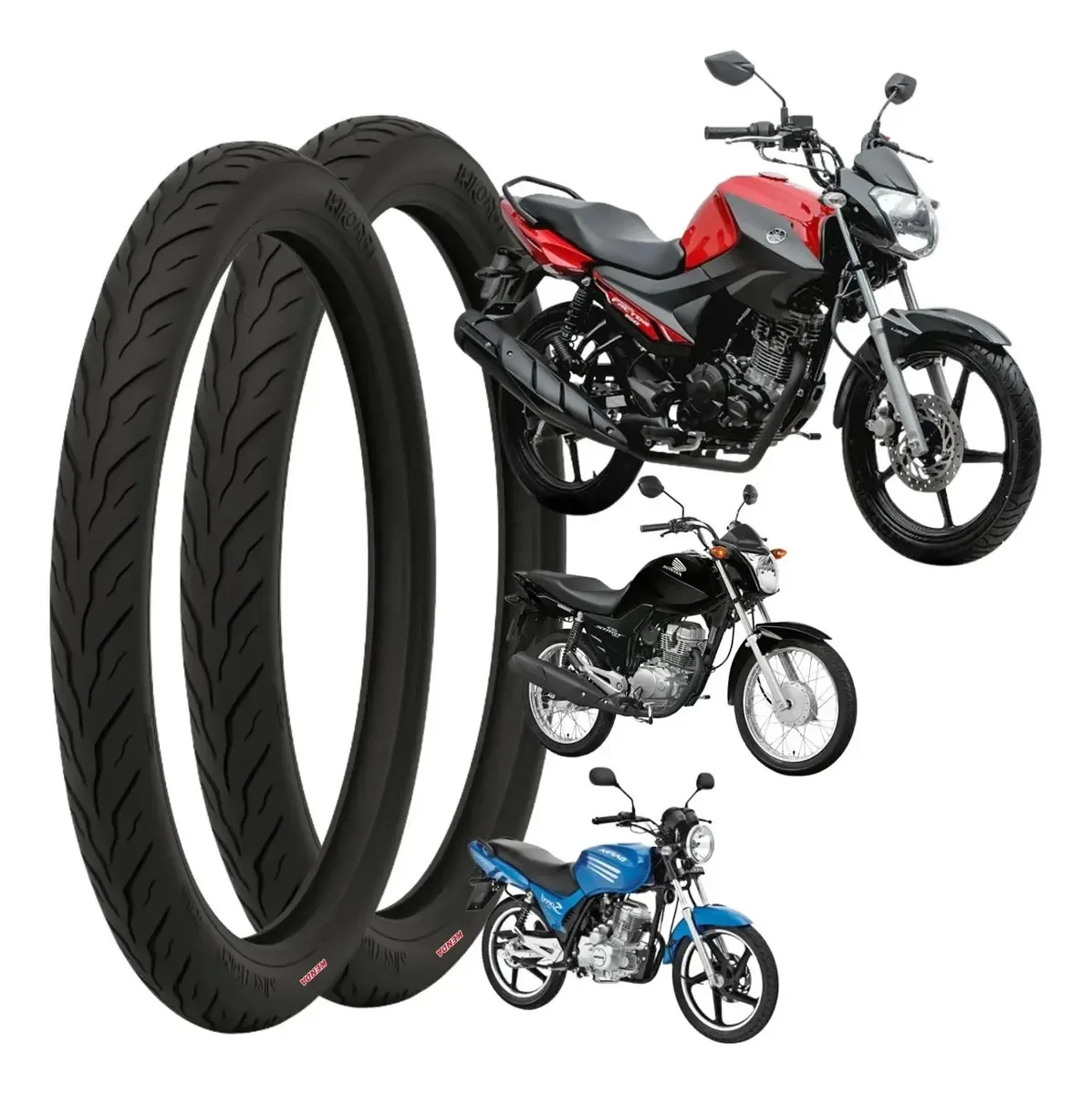 Pneus Moto Cg Titan Fan Start 2.50-18 Kenda
