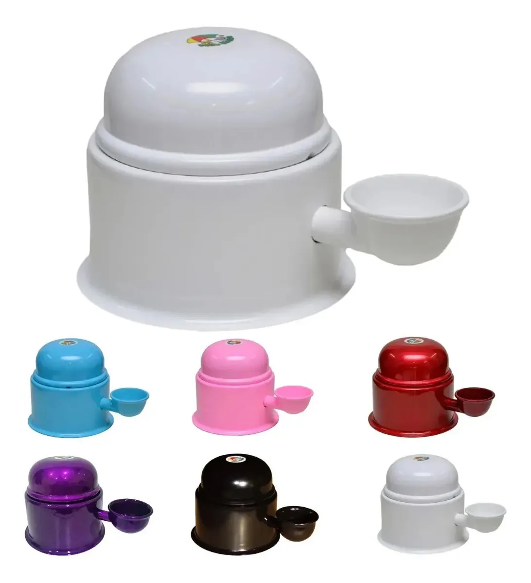 Bebedouro Pelos Longos Vida Mansa Shitzu Cães Pet Raça 700ml Cor Branco