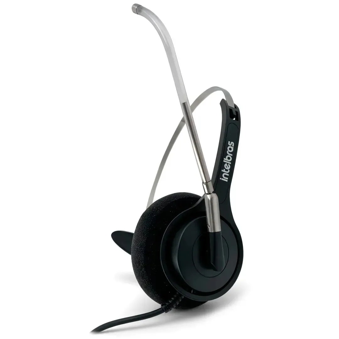 Headset Intelbras Ths 40 Usb Monoauricular Plug & Play Microfone Removível Controle De Volume Voip Call Center Preto Da Marca Screen Vision