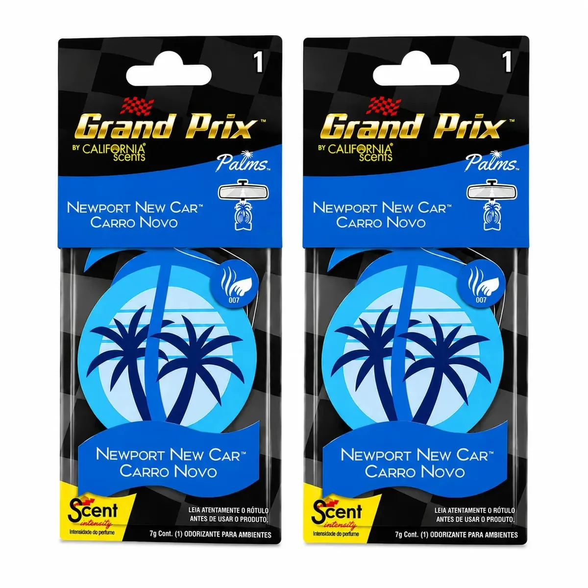 02 Aromatizantes Automotivo Grand Prix Palms Carro Novo Original California Scents Cheirinho Carro