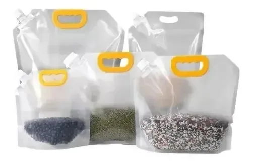 Kit 10x Saco Armazenar Cereais Grãos Farináceos Líquido 5lts