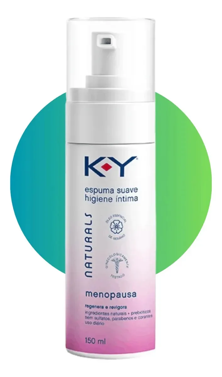 Espuma De Higiene Íntima Suave Menopausa Ky Naturals - 150ml