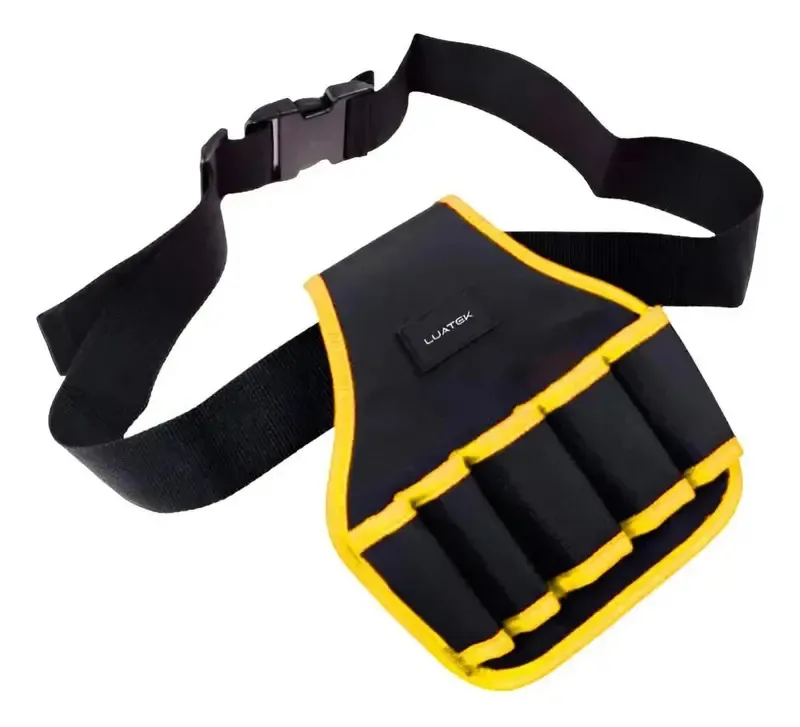 Cartucheira porta-ferramentas G I STORE Mecânico Eletricista Técnico - cor amarelo e preto