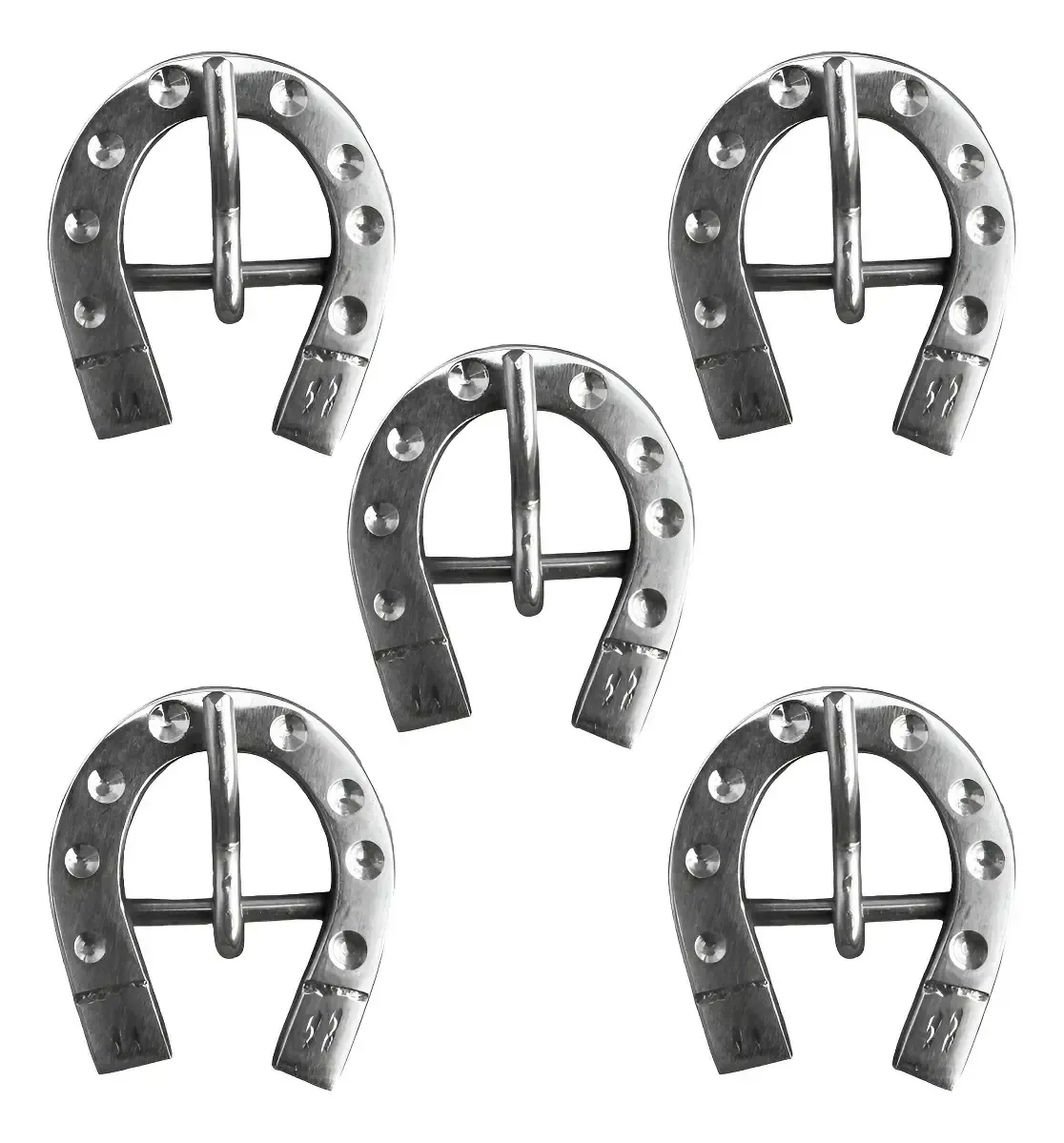 5 Fivela Ferradura Inox Cabeçada Peitoral 16mm E 19mm