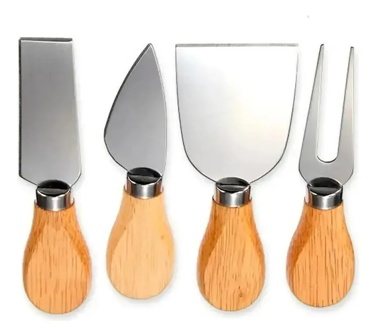 Kit De Corte Para Queijos Com 4 Peças