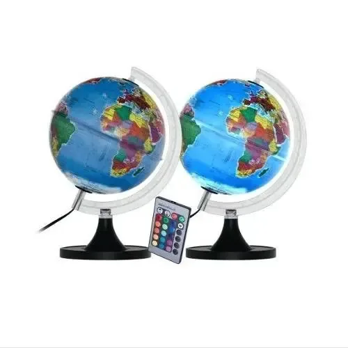 Globo Terrestre Libreria 21cm Genio 310788 Bivolt Preto