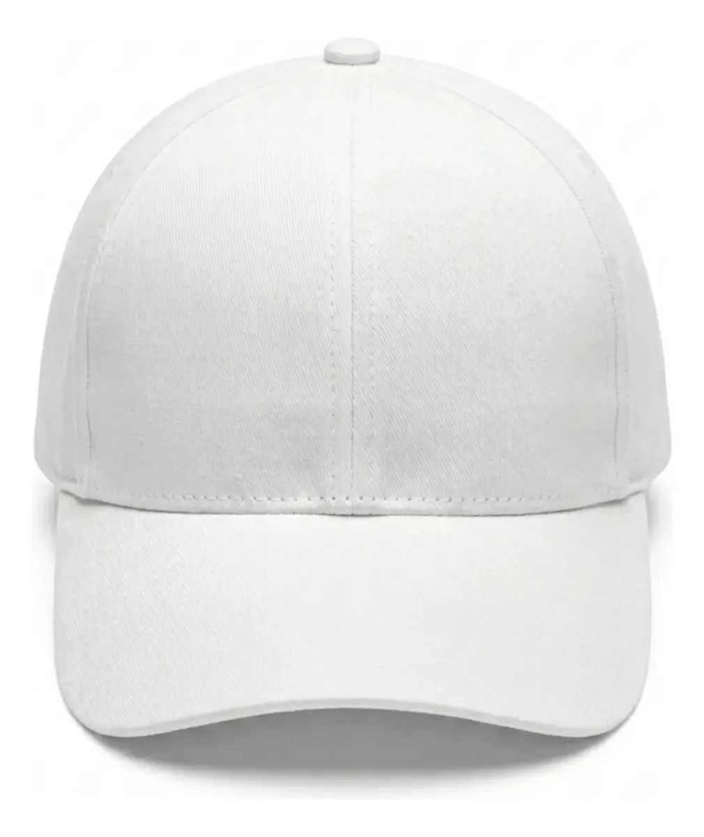 24 Bonés Tecido Blim Cor Branco/ Revenda/atacado/bordado Branco Un