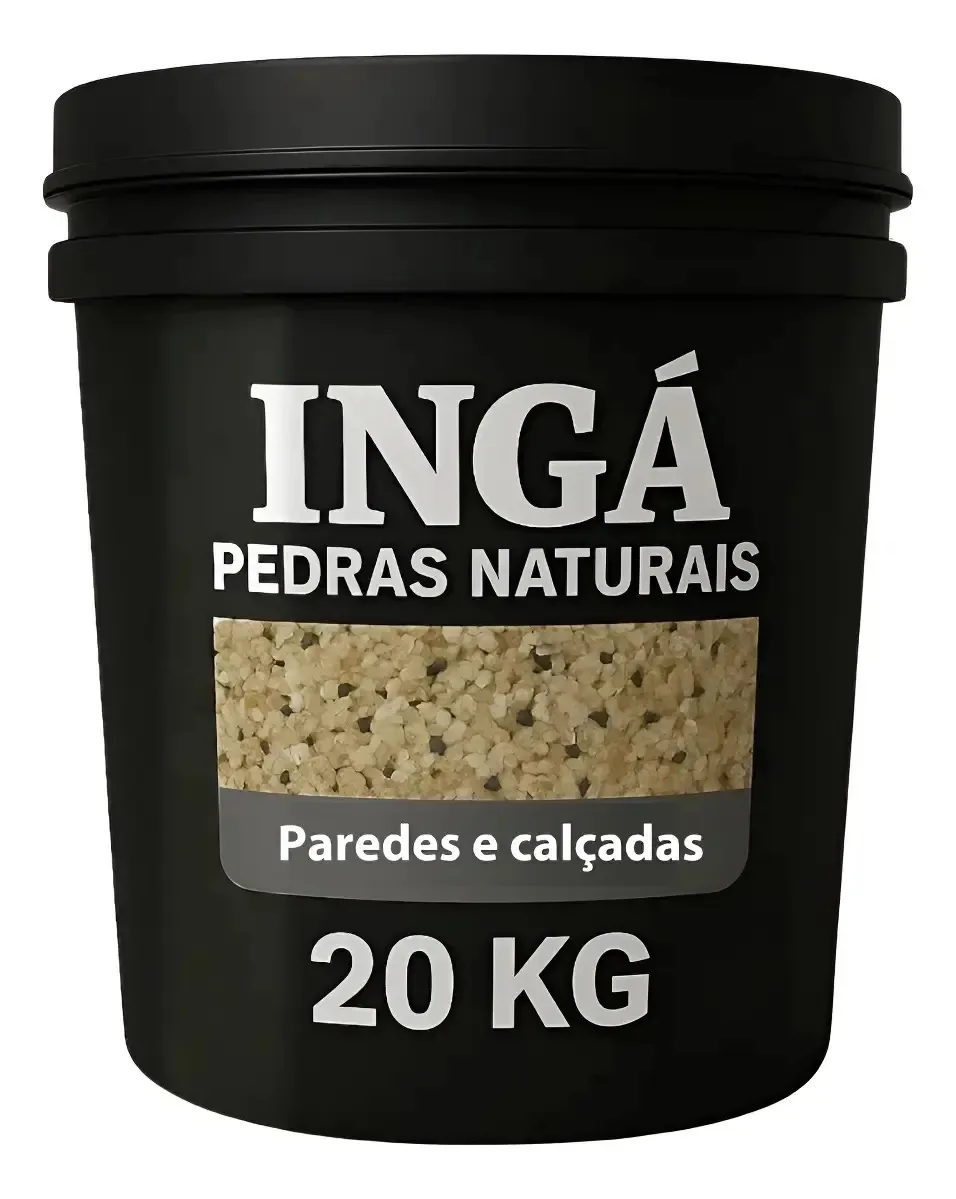 Microsseixo Pedras Naturais - Decorativo Impermeável Cor Braza Granulometria Máxima 2.54 Cm Granulometria Mínima 2.54 Cm