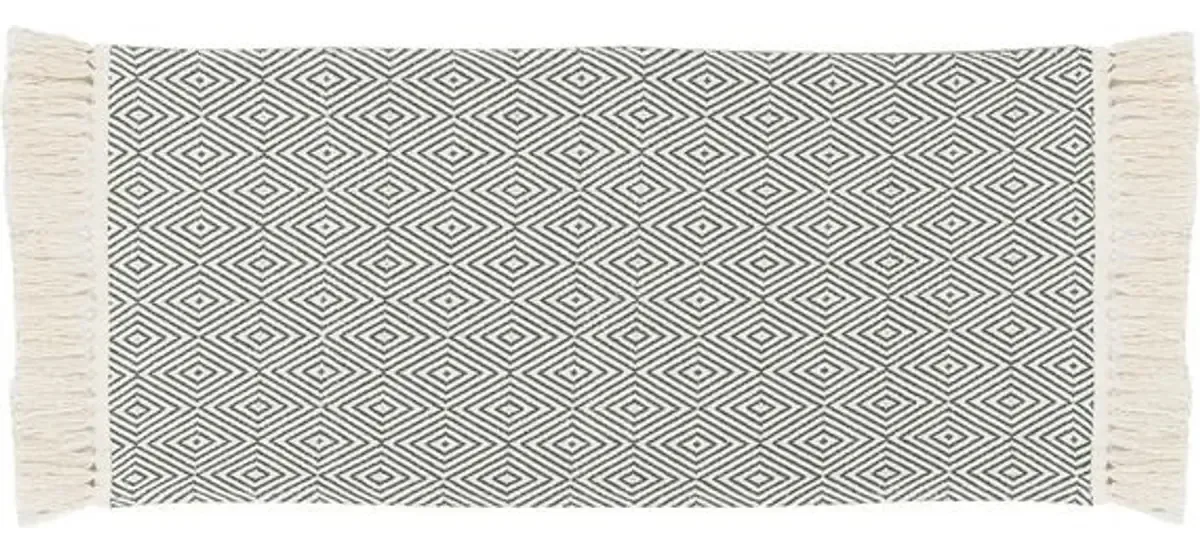 Passadeira Algodão Retangular 0,47x1,6m Artesanal Teares Lis 1.6 M 0.47 Cm