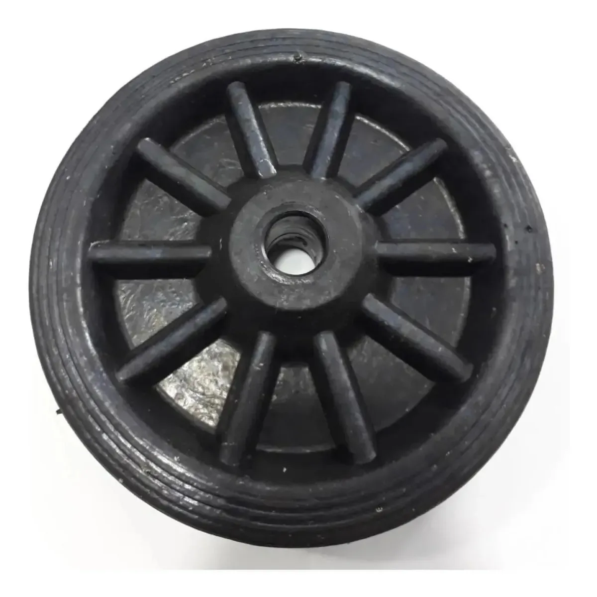 Roda Borracha Maciça Para Carrinhos R 92 Br Mf Até 150 Kgs