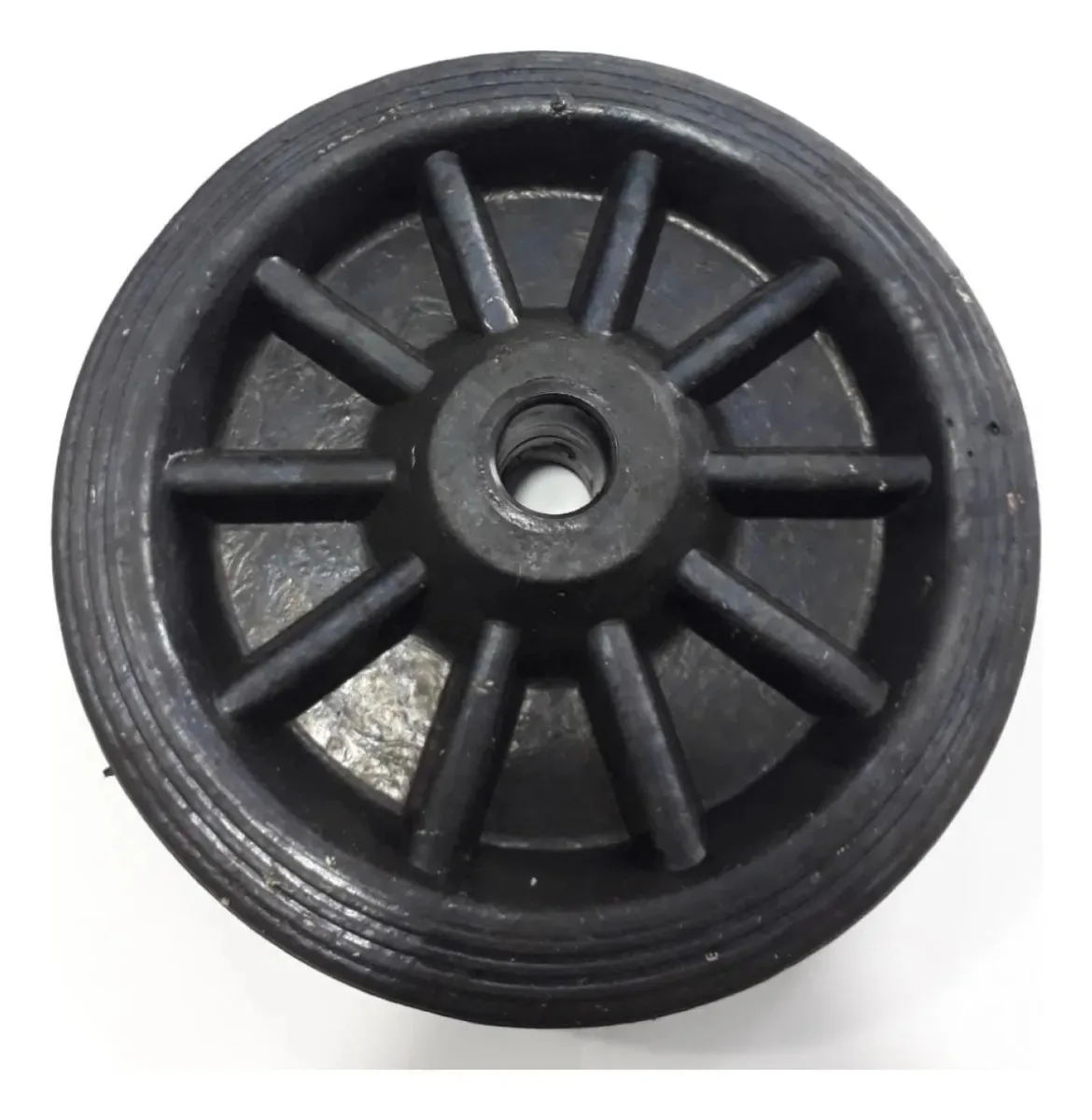Roda Borracha Maciça Para Carrinhos R 82 Br Mf Até 140 Kgs