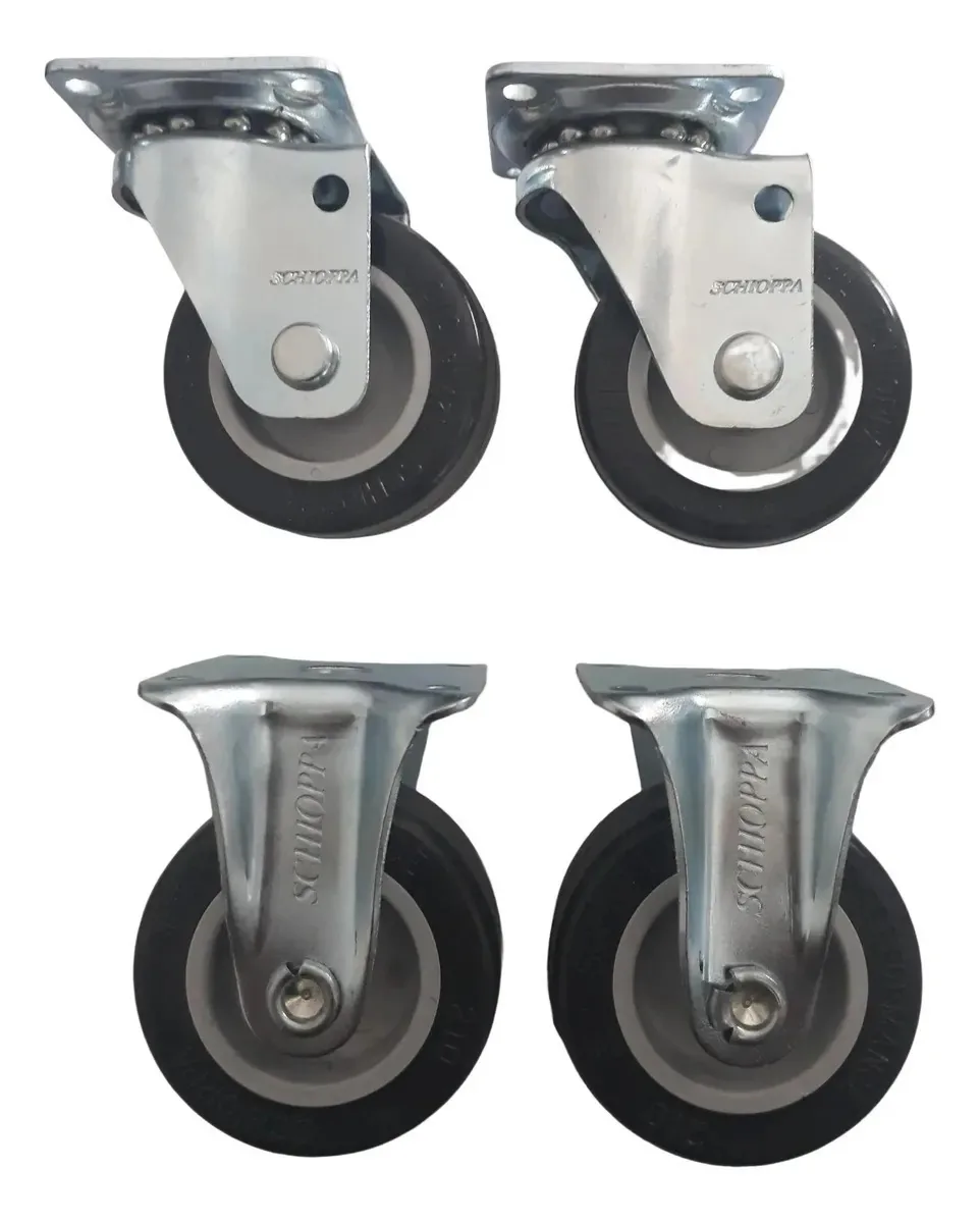 Rodizio Para Carrinhos E Móveis Kit Glap 210 Bp E Flap 210