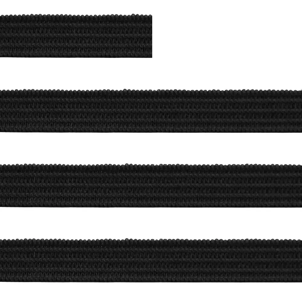 Elástico Colombe Crochet São José 7mm 30mts 002- Preto