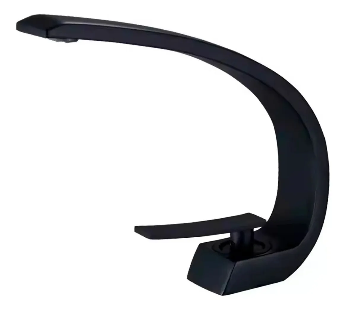 Torneira para Banheiro Monocomando Cascata Preto Fosco