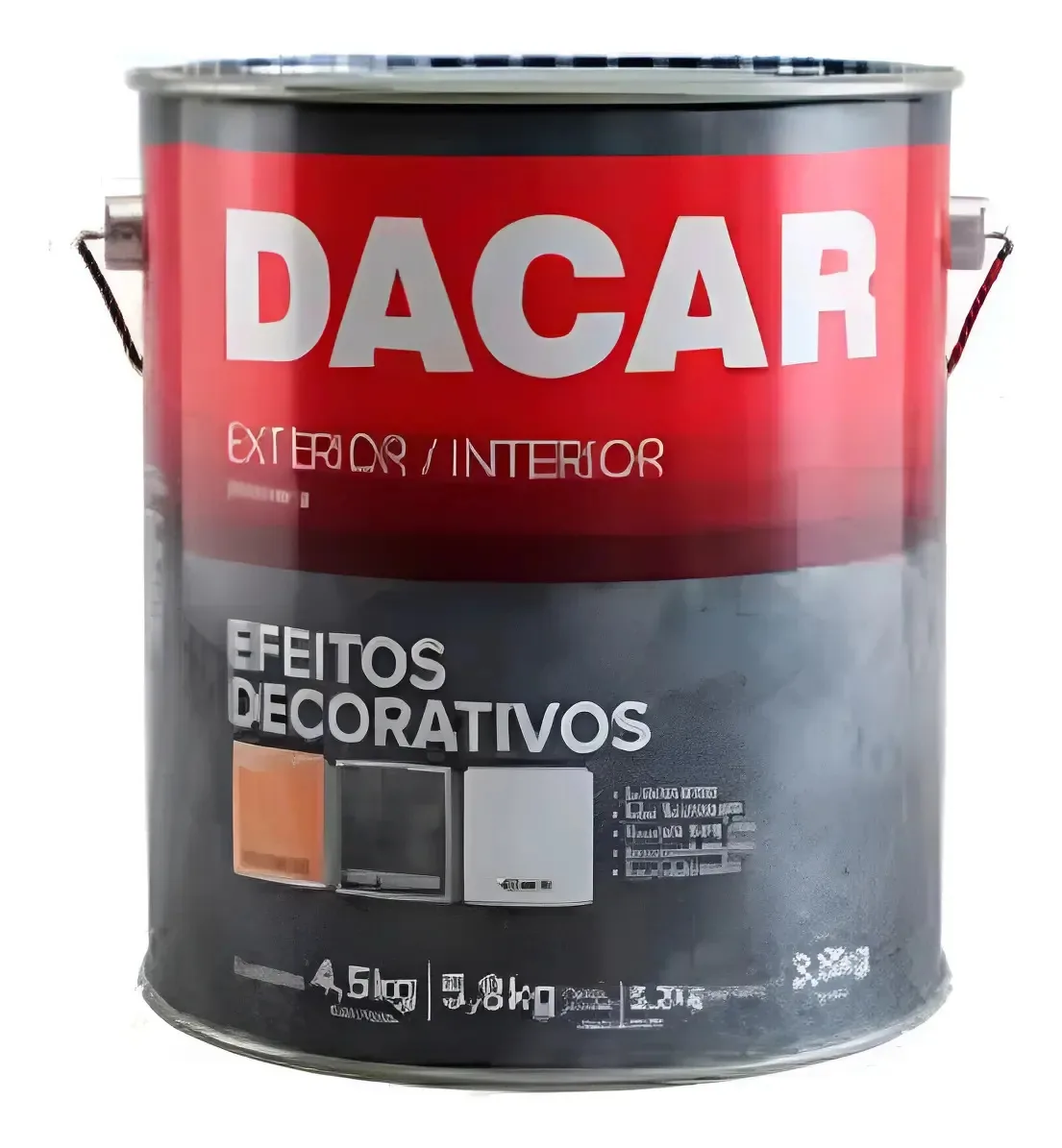 Efeito Cimento Queimado Cor Cinza Elefante 5,8kg Dacar