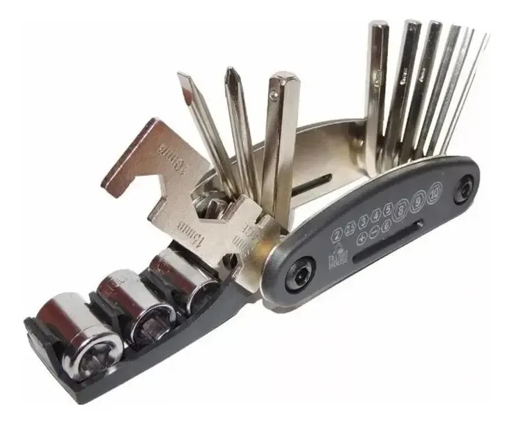Kit Ferramentas Reparos Bike Pneu Canivete