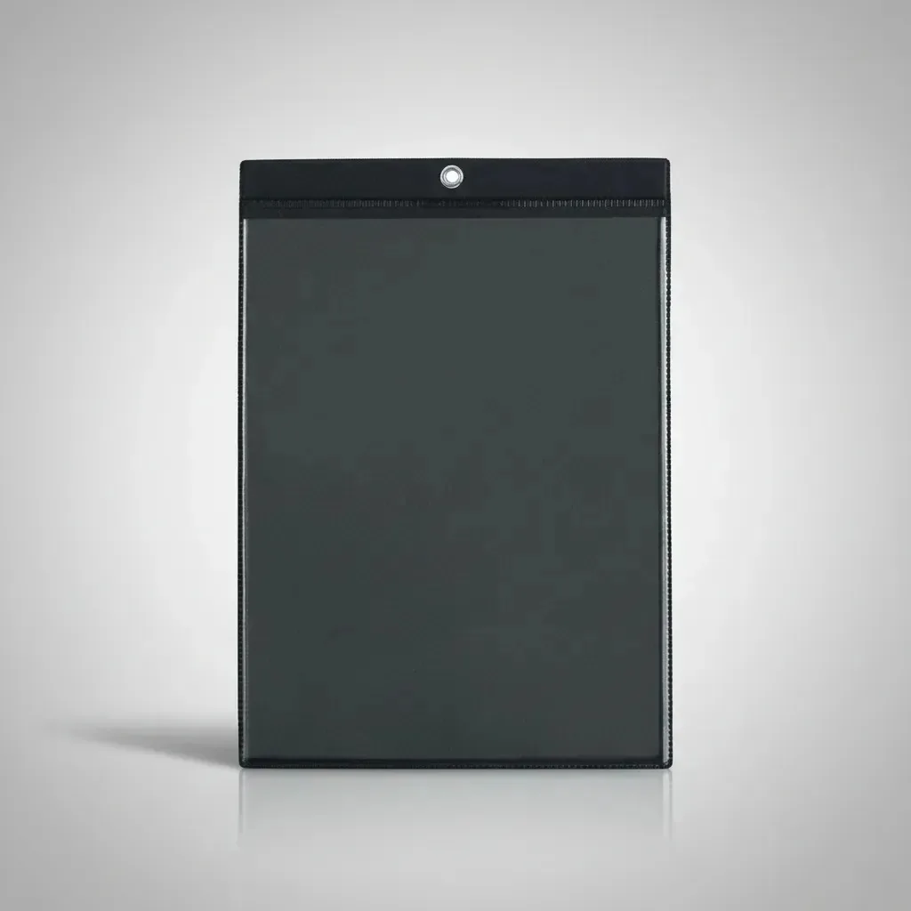 Porta Alvará, Documentos, Cnpj - Kit C/10 Und Modelos Preto Vertical Oficio