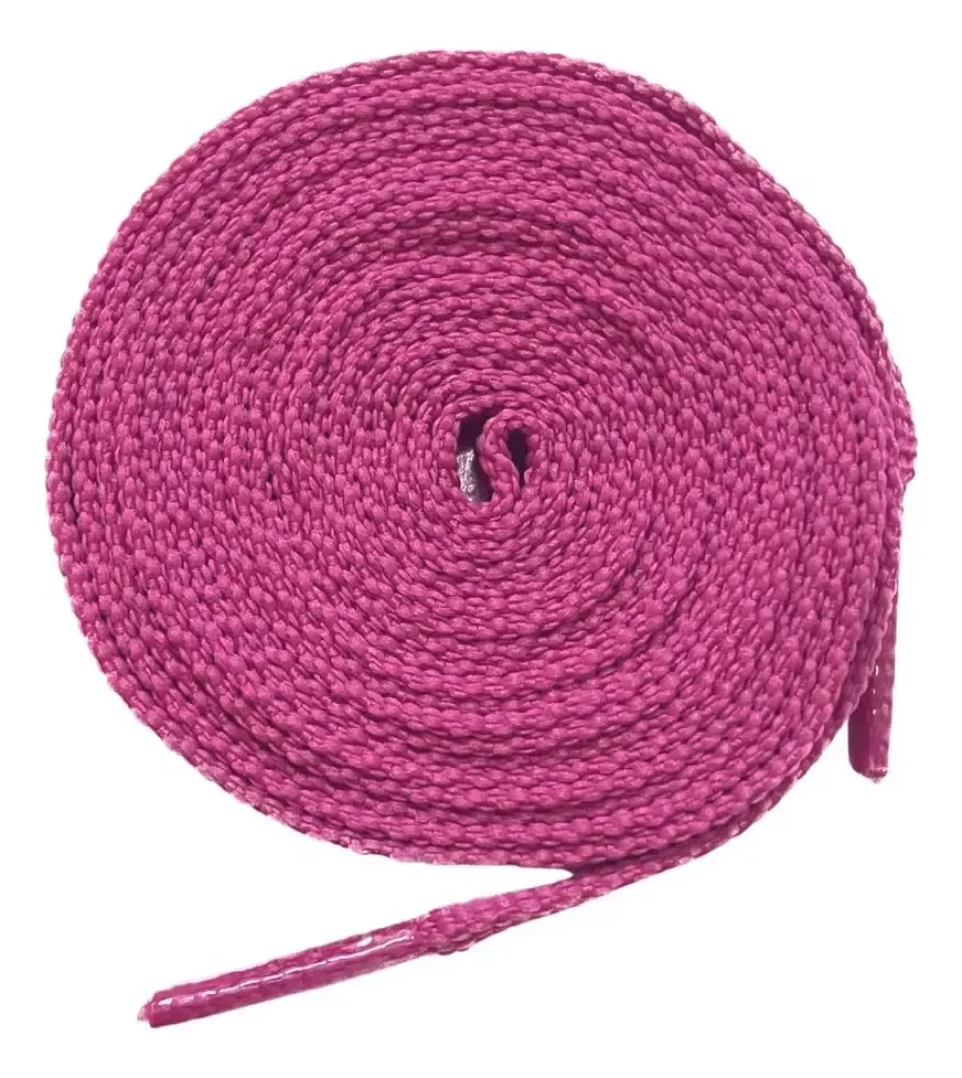 Cadarços Owl 1 Par Colorido 1,6m Para Patins E Tênis Cor Rosa-Fucsia