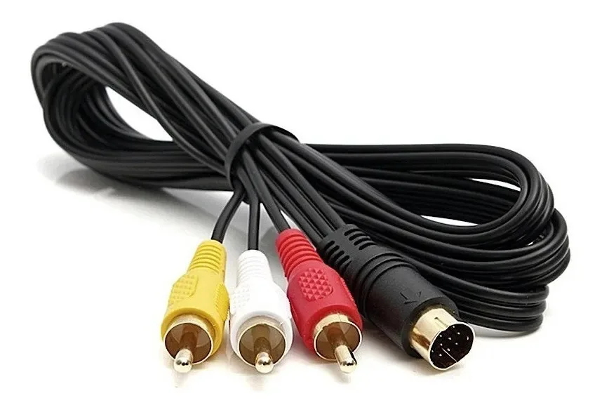 100 Cabo De Audio E Video Para Sky S14 Din/rca 1,70m