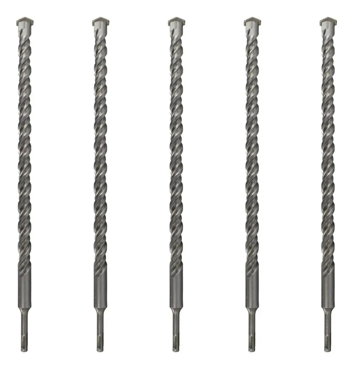 Kit 5 Brocas SDS-Plus Kanit para Concreto e Alvenaria 24x460mm