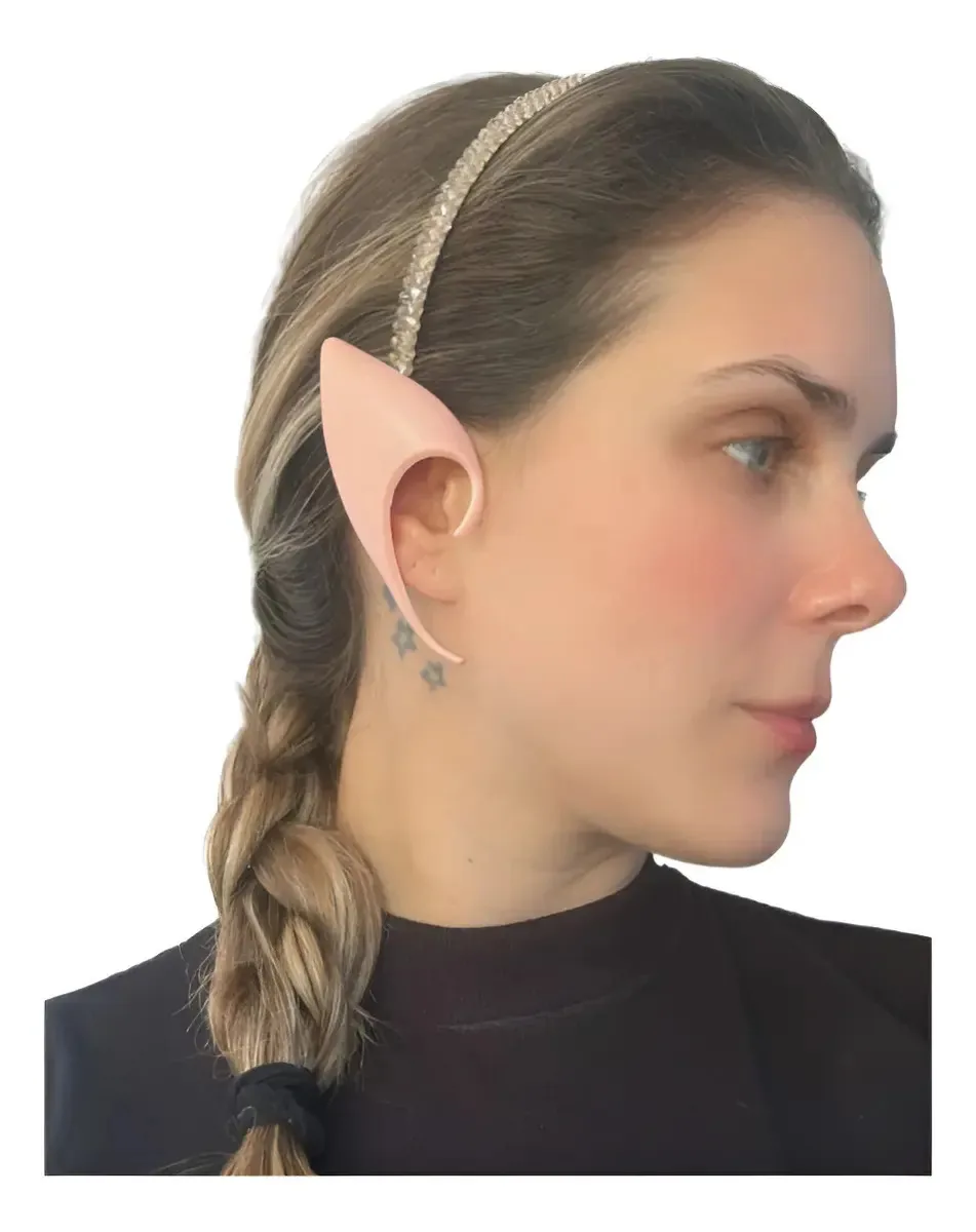 Orelha Fada Elfo Fantasia Halloween Cosplay Carnaval Festa