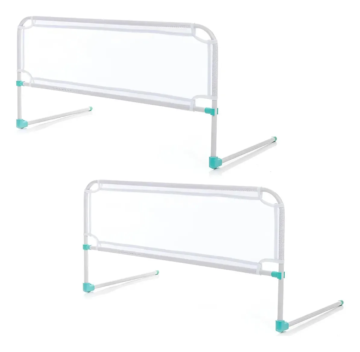 Kit 2 Grades Proteção Cama Box Bebê Criança Resistente Branco