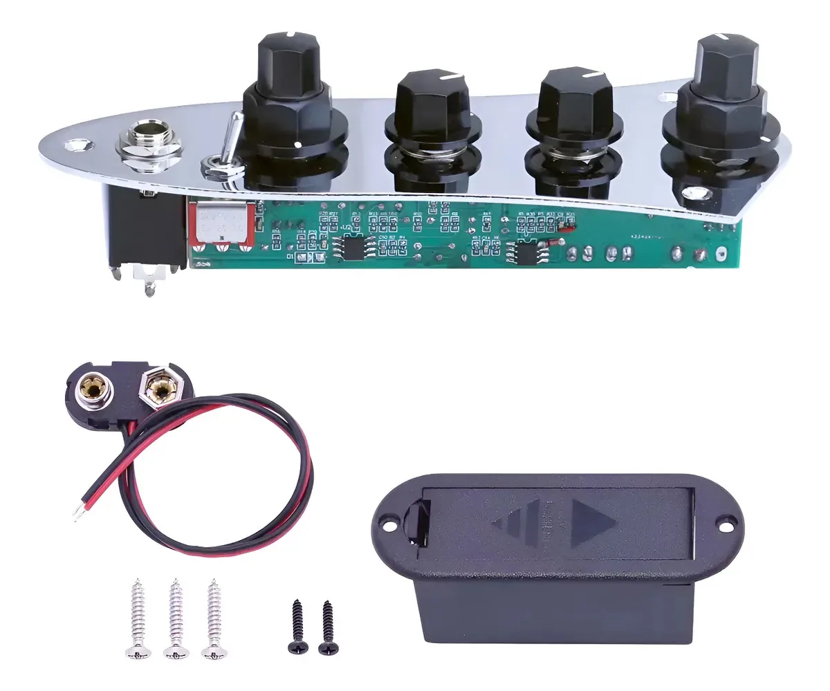 Circuito Preamp Para Baixo Jazz Bass Kit Linha Top Premium 9
