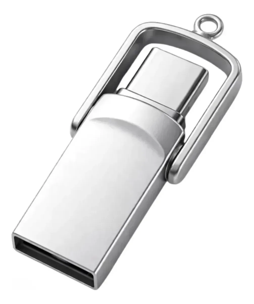 Pen Drive 16gb Dual Flash Drive Usb 3.o E Usb-c Otg Metálico