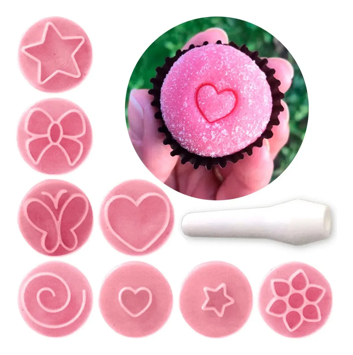 Carimbo De Brigadeiro Doces Essenciais Docinho Confeitaria Rosa Essenciais