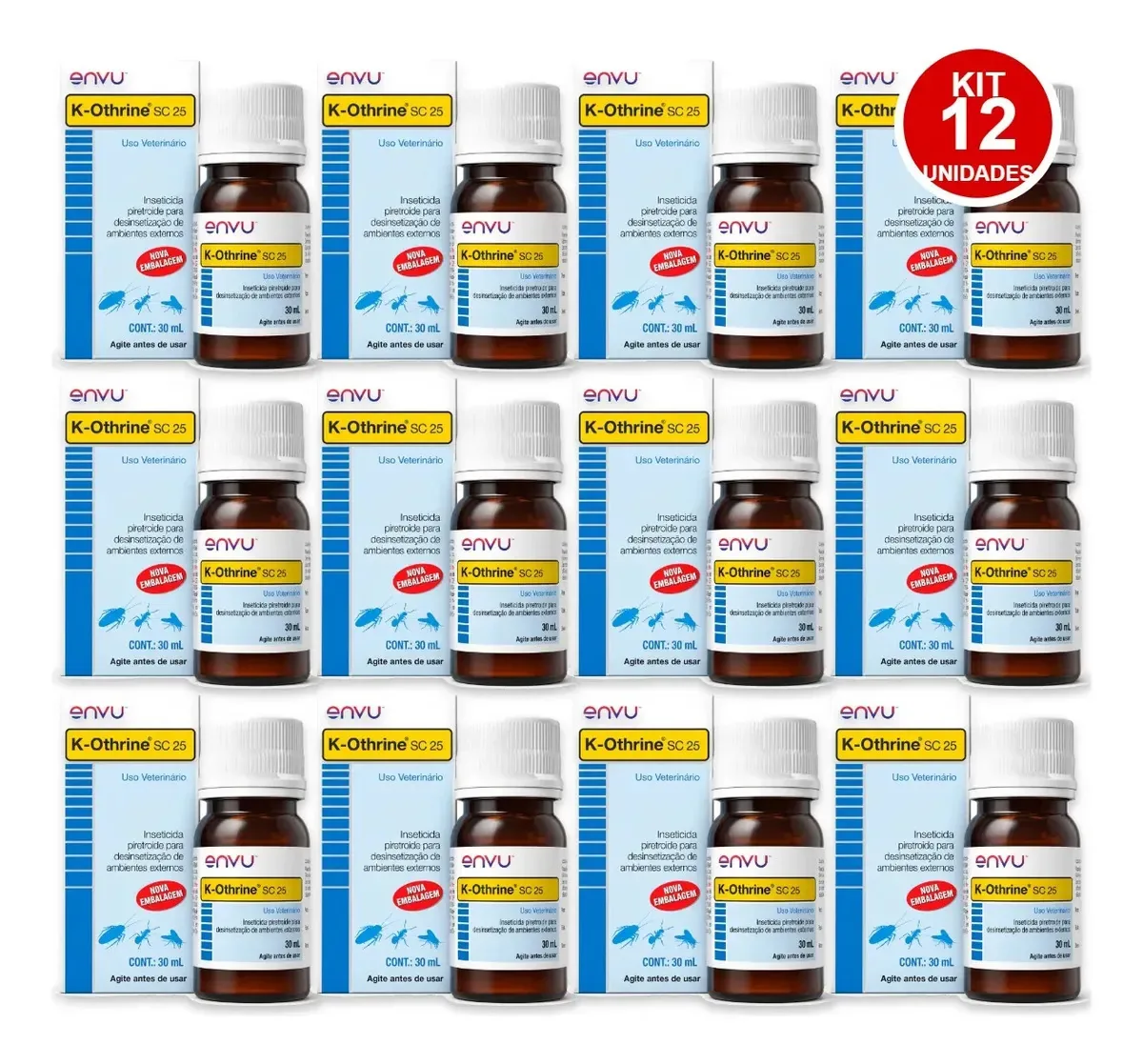 12 K-othrine Sc 25 Envu 30ml Mata Formigas Mosquitos Baratas