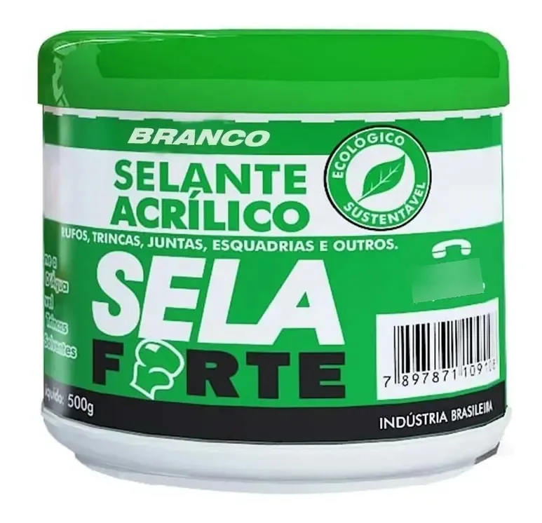 Sela Trinca Acrilico 500g Branco Selaforte