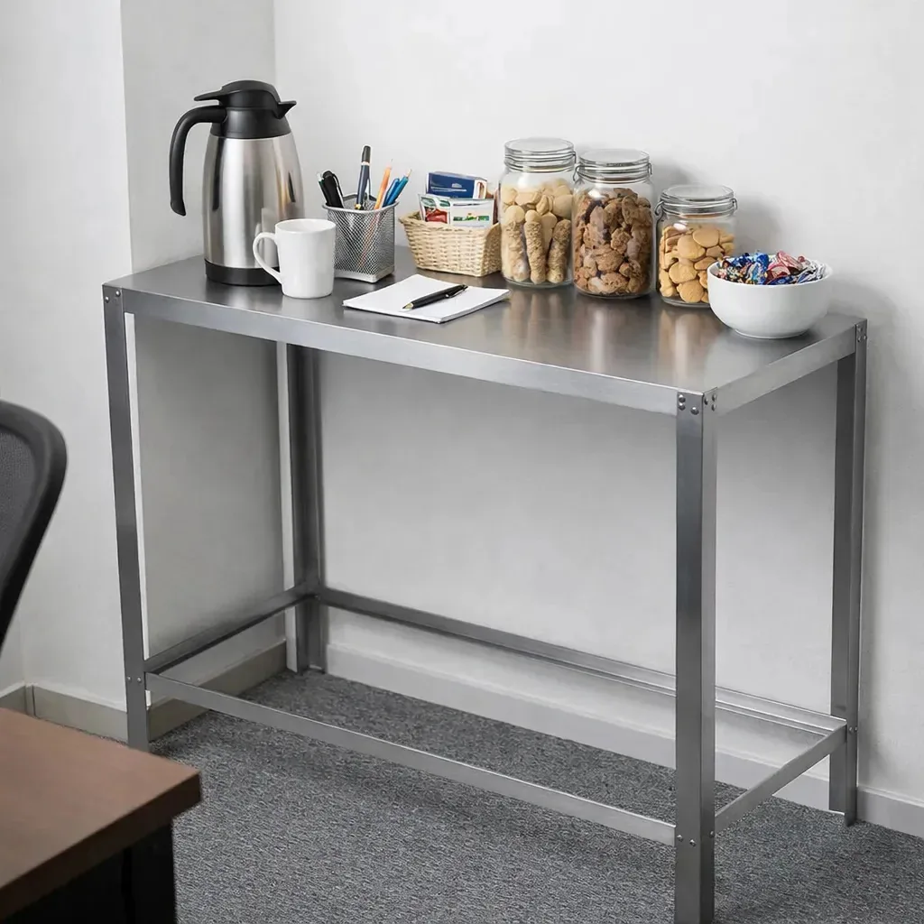 Estante De Padaria Modelo Mesa Inox Escovado