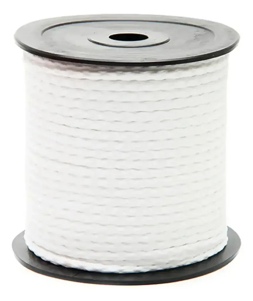 Cordão 100% Poliéster Branco Para Cadarço Costura Branco