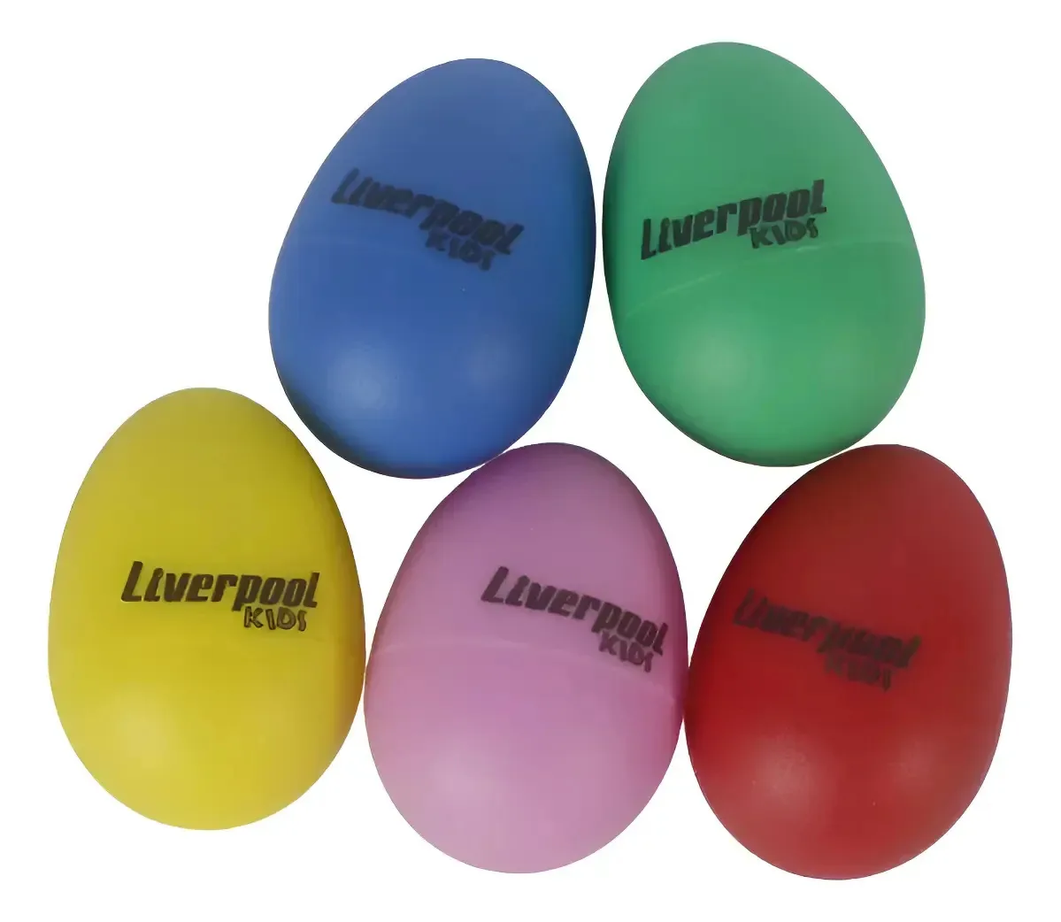 Kit com 5 Ovinhos Ganza Shaker Coloridos para Crianças da Liverpool
