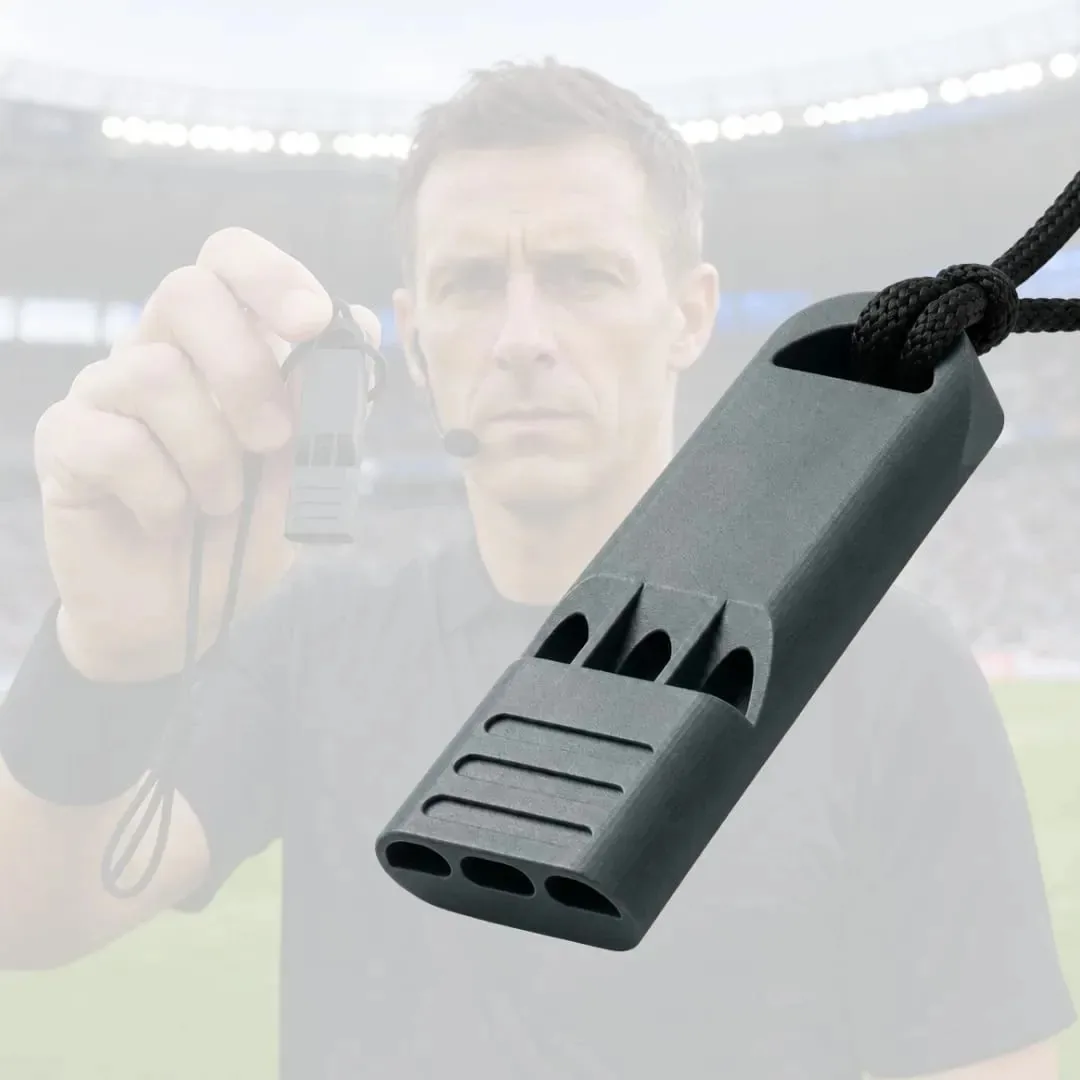 Apito Arbitro Ultra Alto Esportes Pro Futebol Futsal Volei Preto