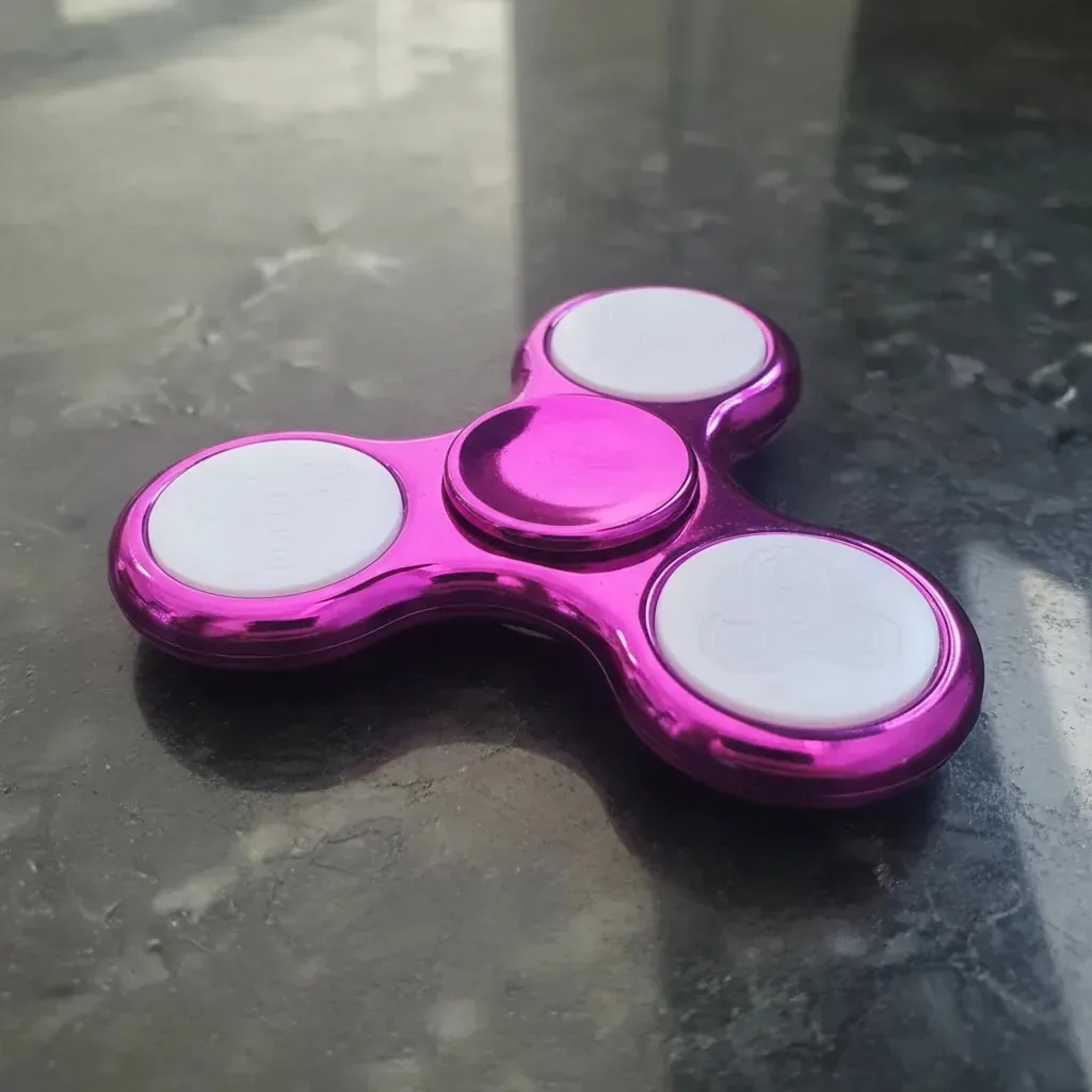 Brinquedo Giratorio Hand Spinner Fidget Violeta