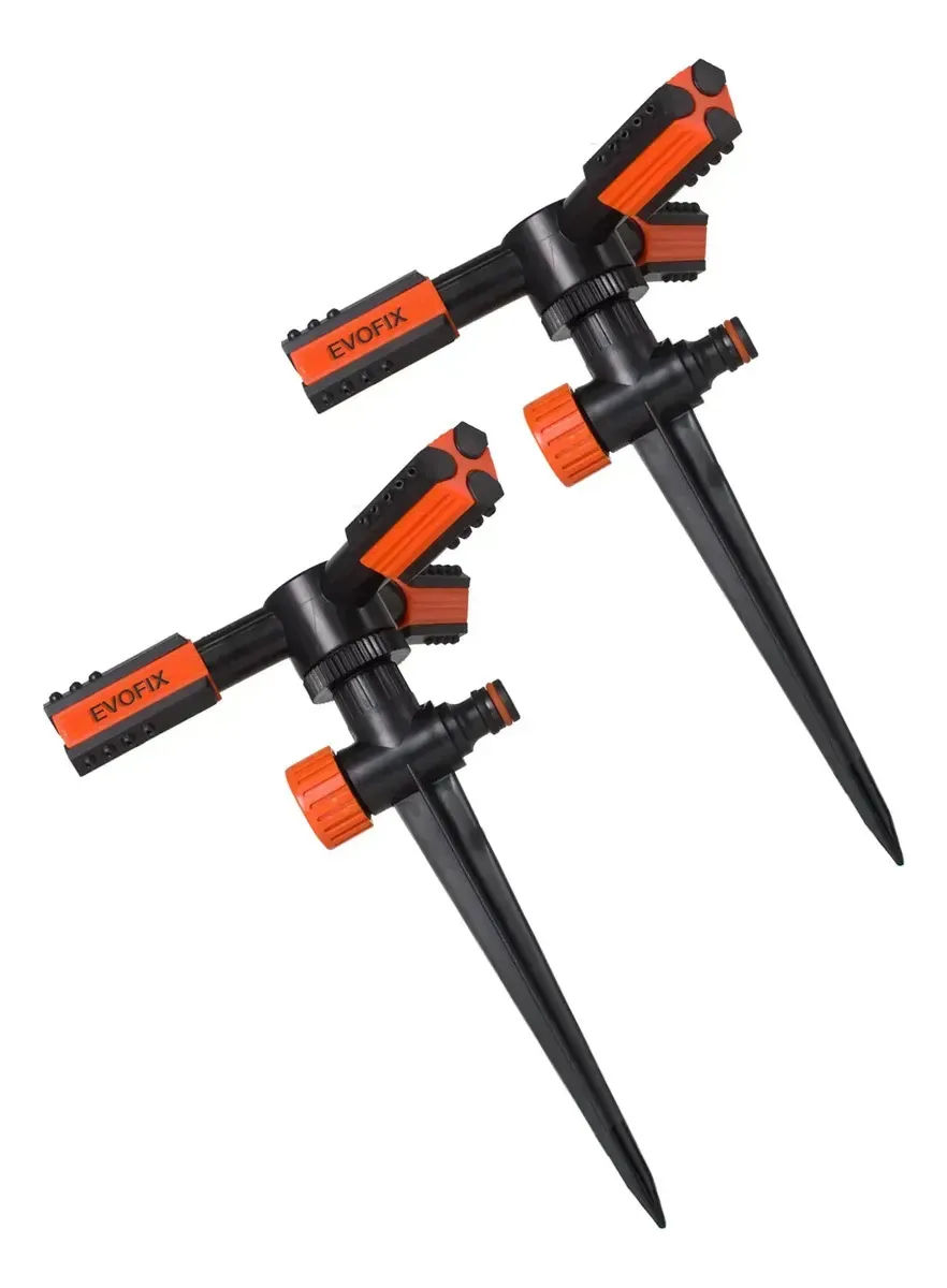 Kit 2 Aspersor Irrigação Setorial Irrigador Giratório Jardim