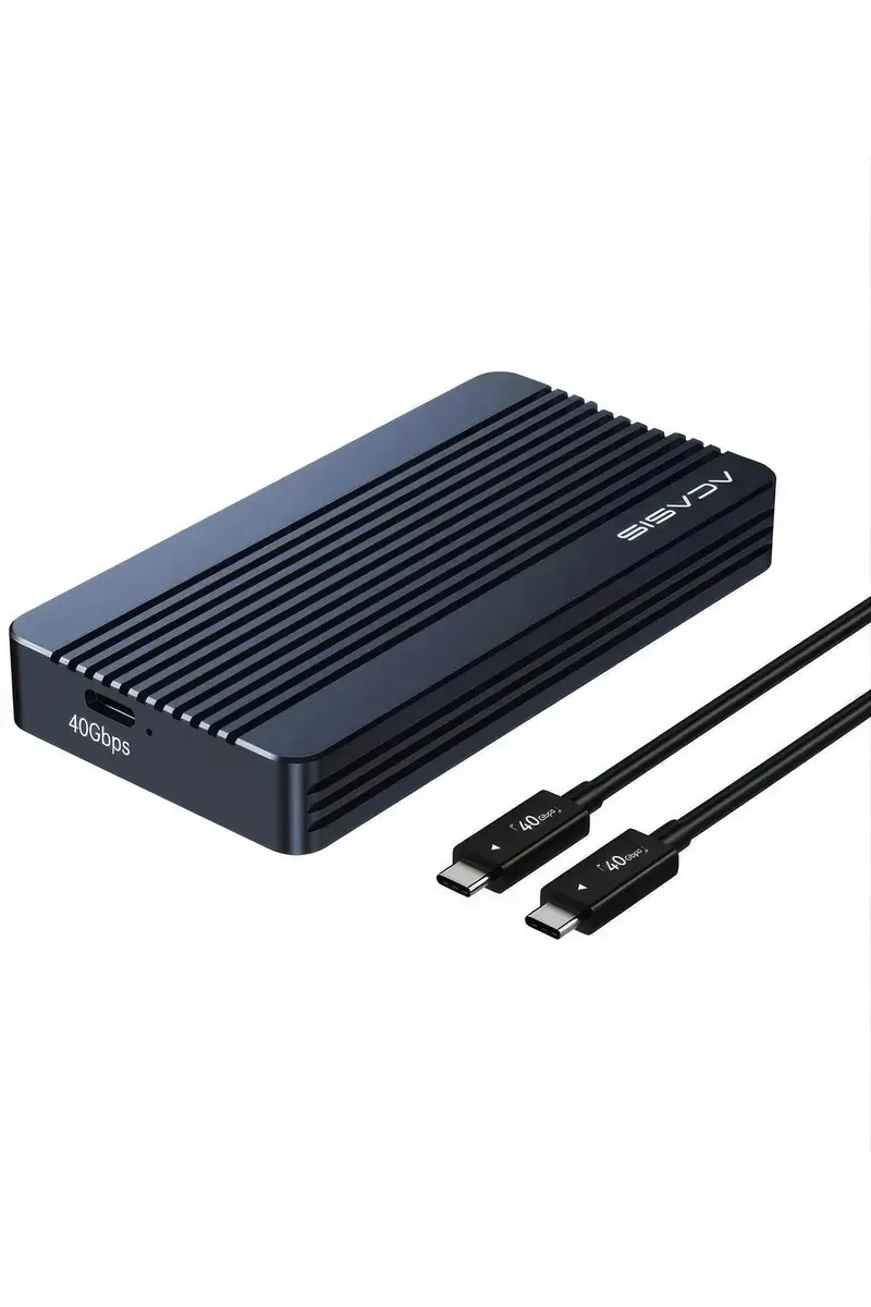Case Ssd Nvme M2 40gbps Thunderbolt 4 Usb 4 Acasis Adaptador Leitor Gaveta Externo Ssd M.2 Para Macbook Pc Mac Mini Suporta 8tb Edição Vídeo Foto