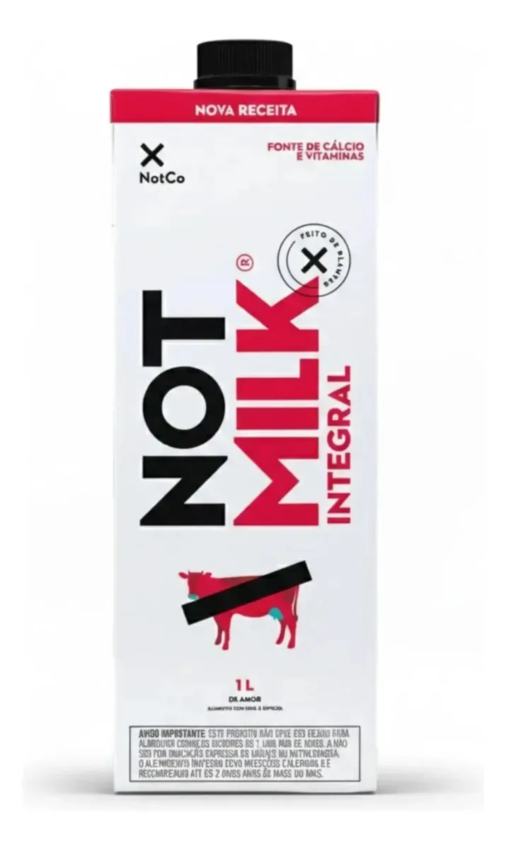 Leite Vegetal Integral Not Milk 1l 100% Vegetal