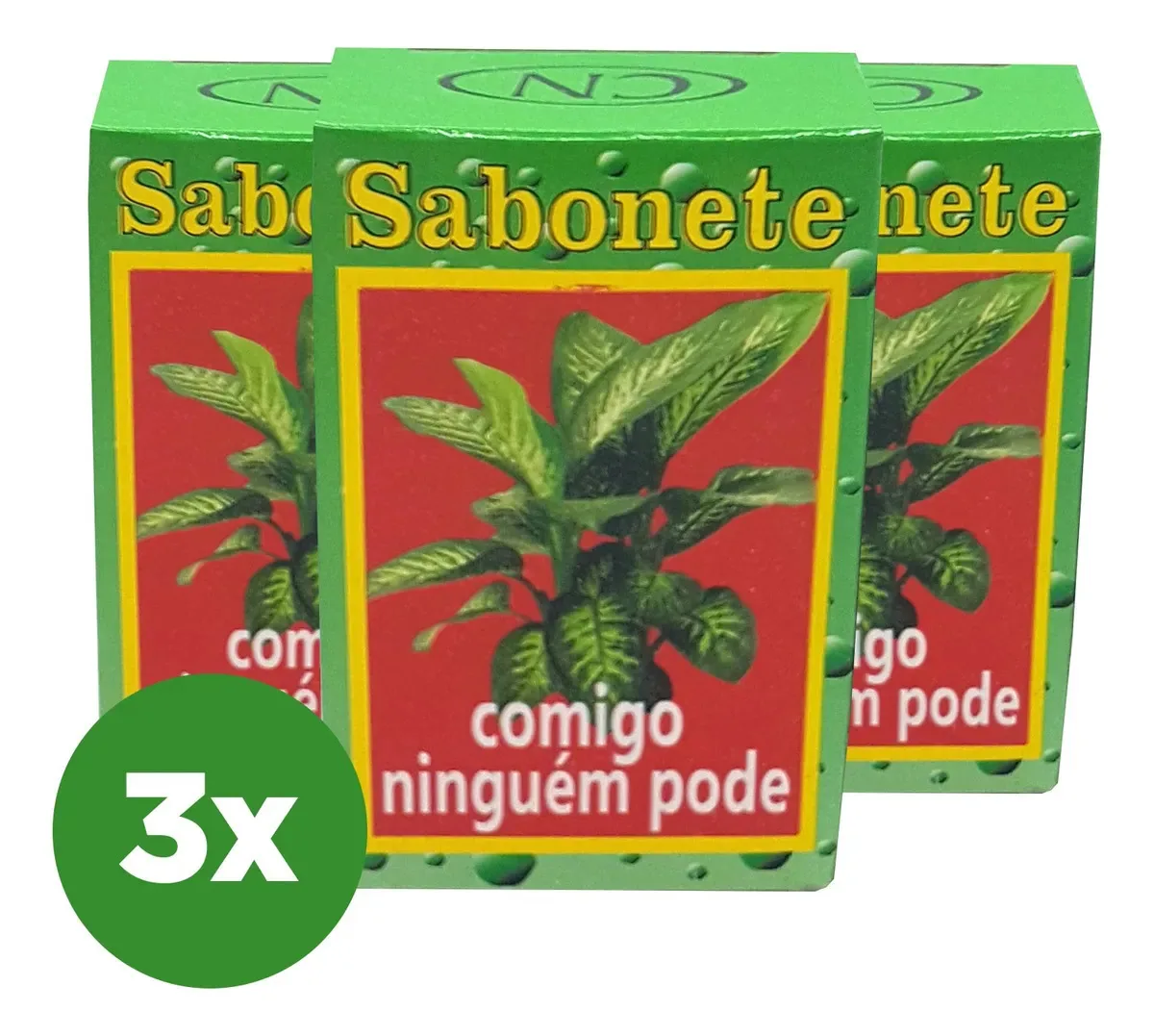 Kit 3 Sabonetes Comigo Ninguém Pode 50g Cn