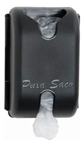 Puxa Saco Dispenser Sacola Plástica Fixação Adesiva 3m Cores Cor Preto Puxa Saco Para Sacolas Plásticas Com Fixação Adesiva 3m