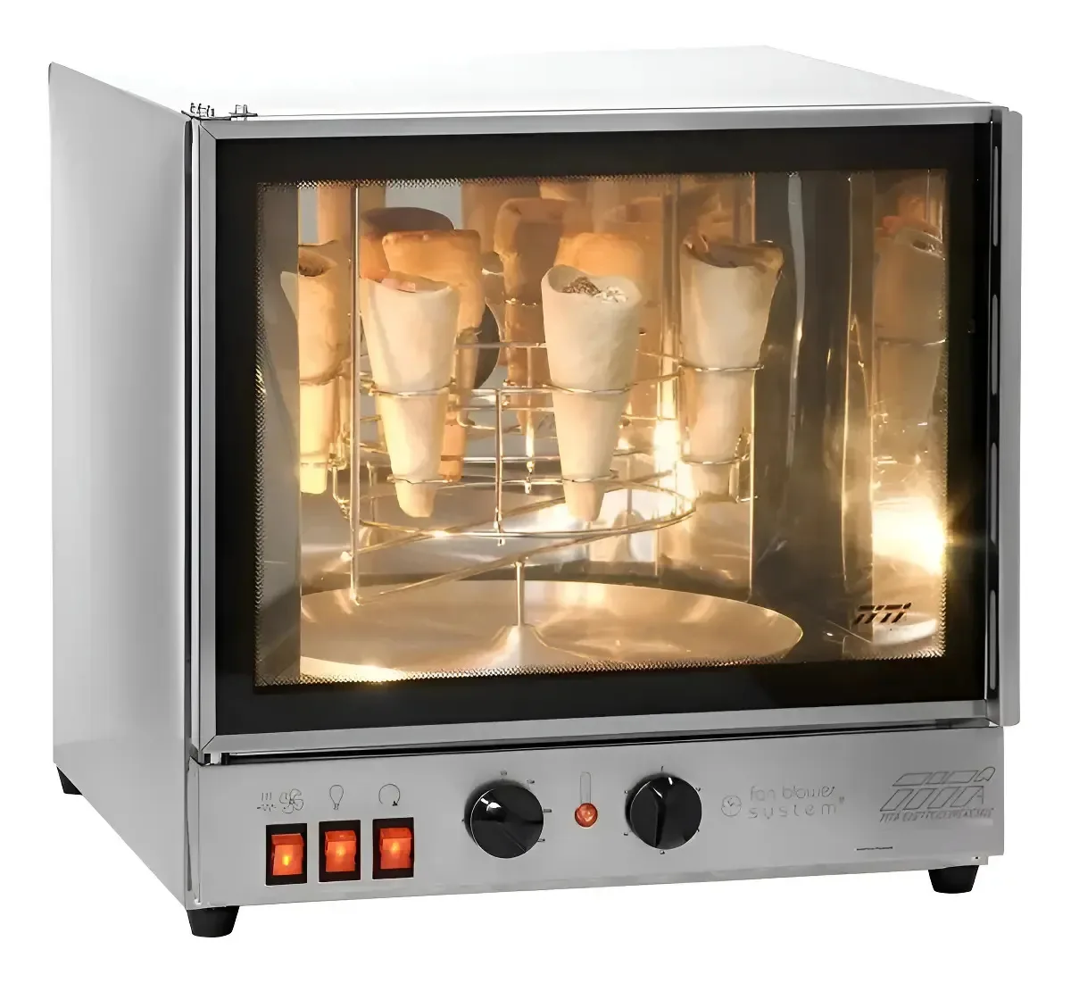 Pizza Cone Forno Giratório Para 8 Pizzas Elétrico