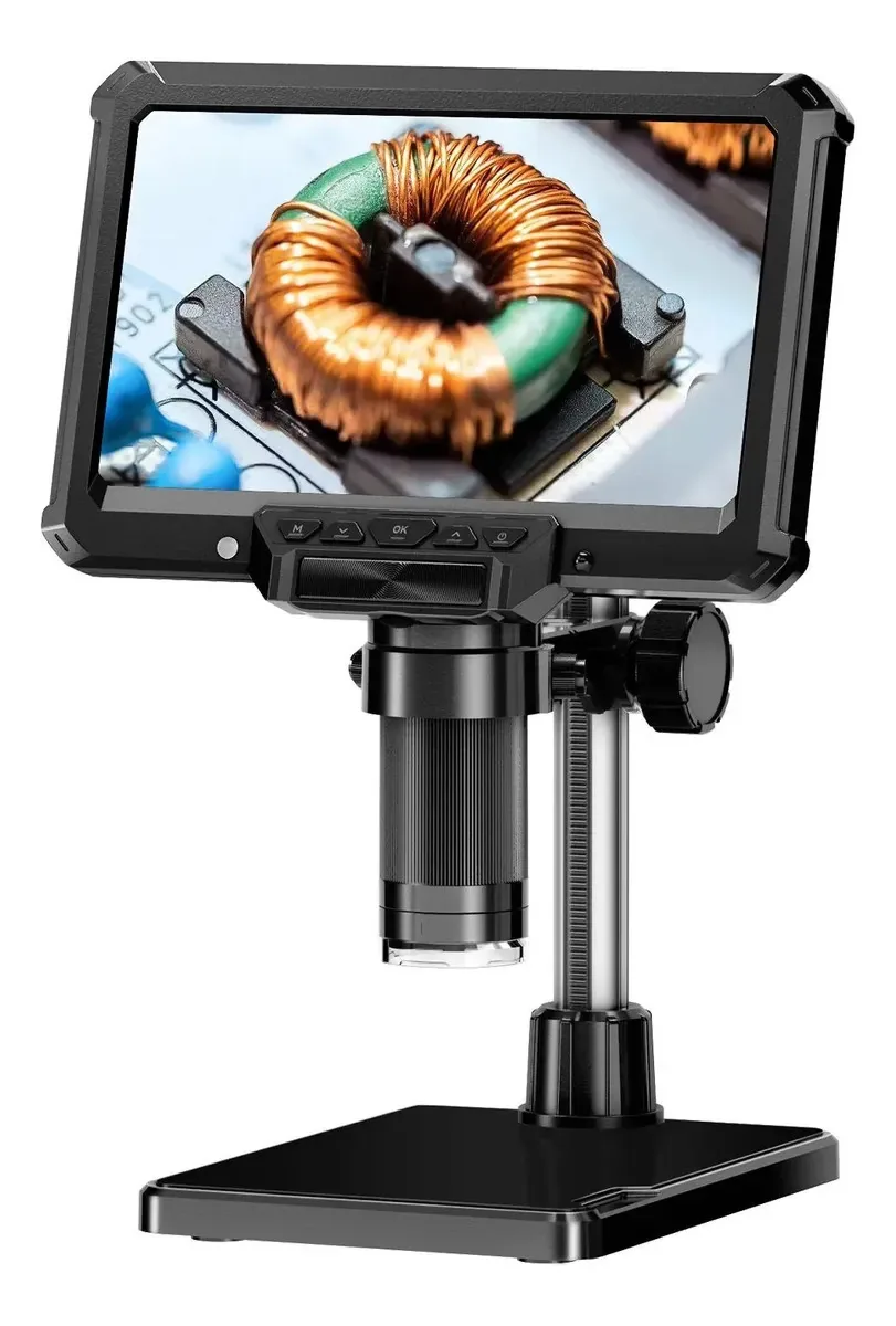 Microscópio Digital Eletrônica Display 7 Pol Mk7 Usb