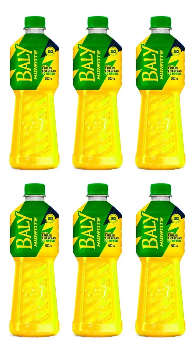 Pack Isotonico Baly Hidrate Frutas Amarelas 500ml Pet - 6