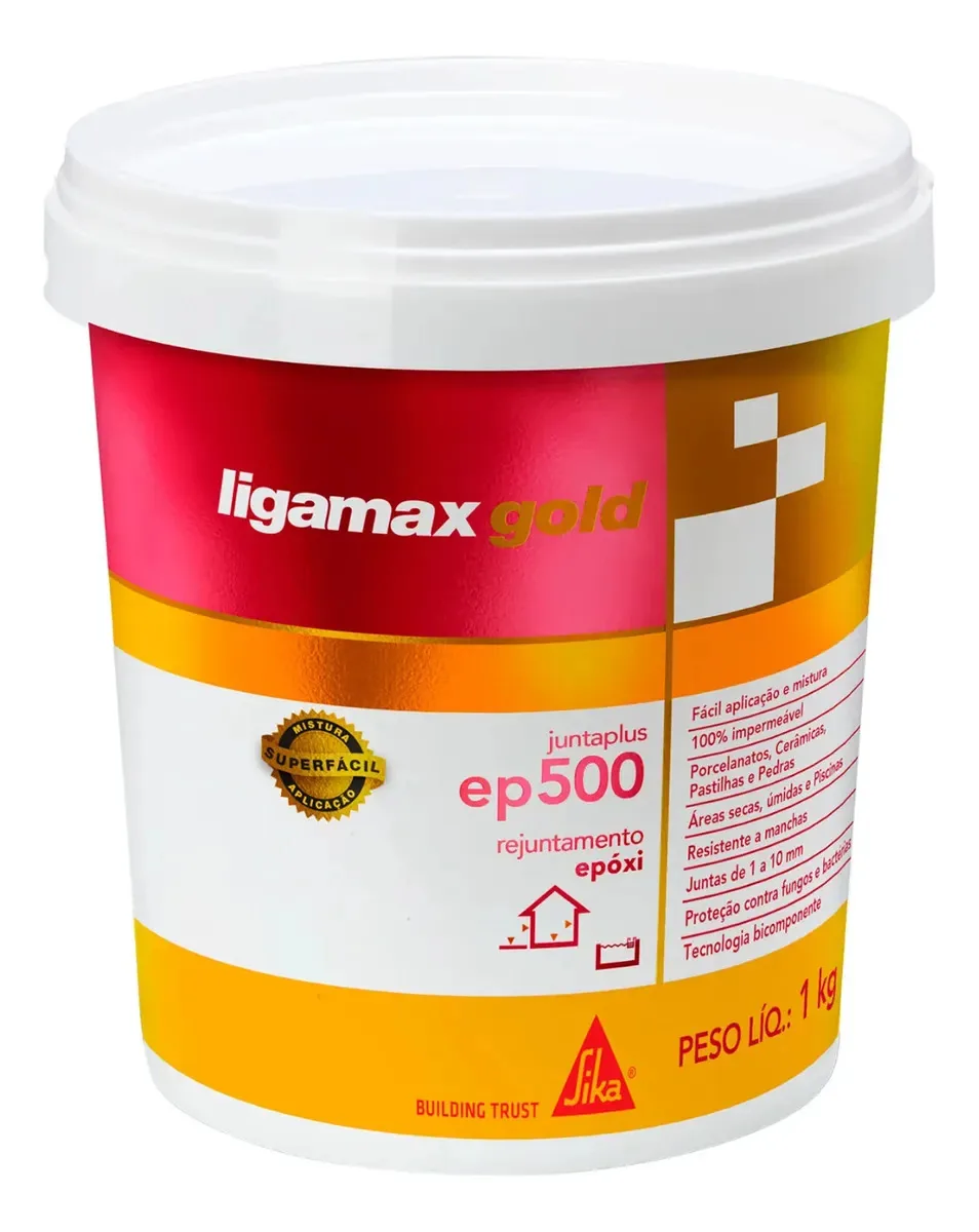 Rejunte Epóxi Ep500 Ligamax Gold Azul Céu 1kg