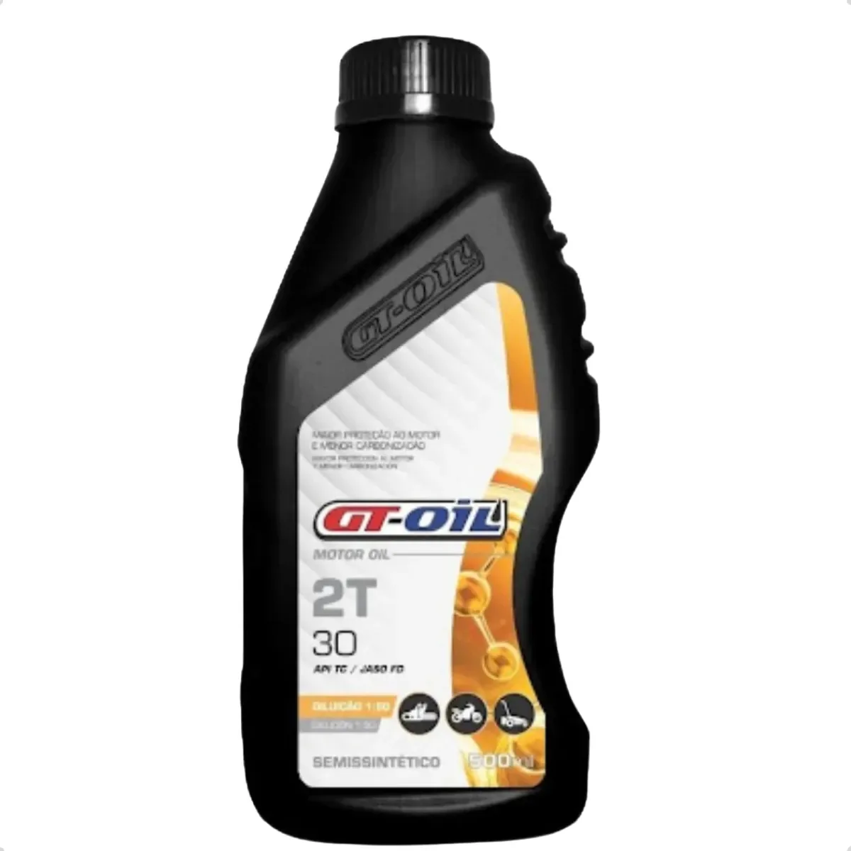 Óleo De Motor 2t Semissintético Gt Oil 500 Ml