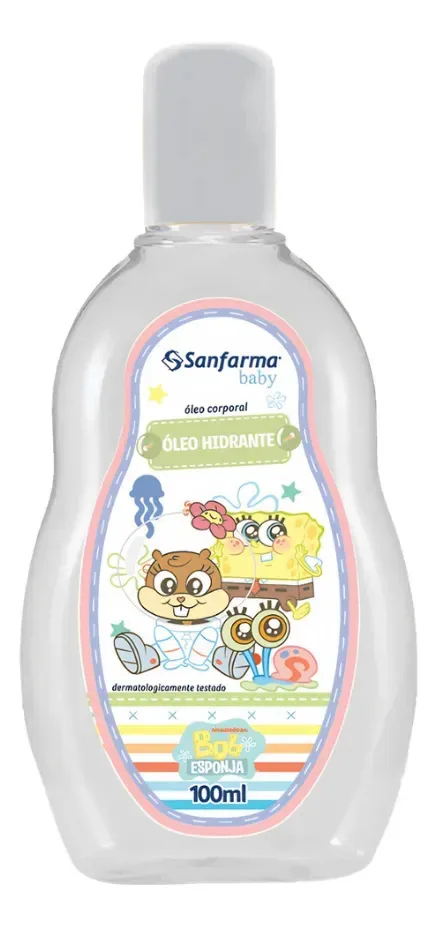 Óleo Hidratante Corporal Bob Esponja Baby 100ml Sancare