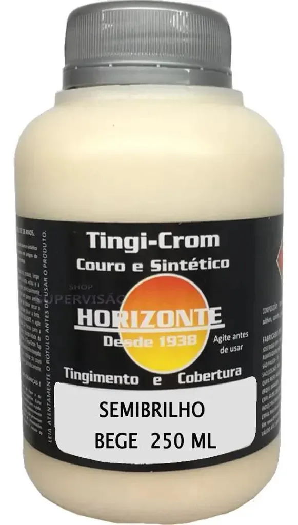 Tinta Bege 250ml Restaura Couro Legitimo Sintetico Sapato
