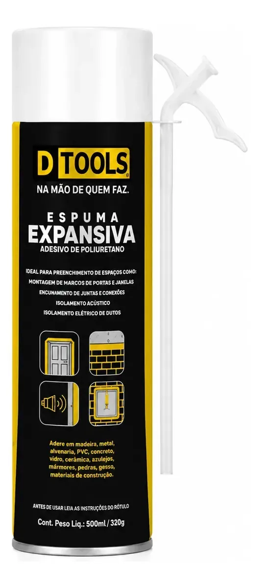Espuma Expansiva 500ml-320 Gramas Dtools