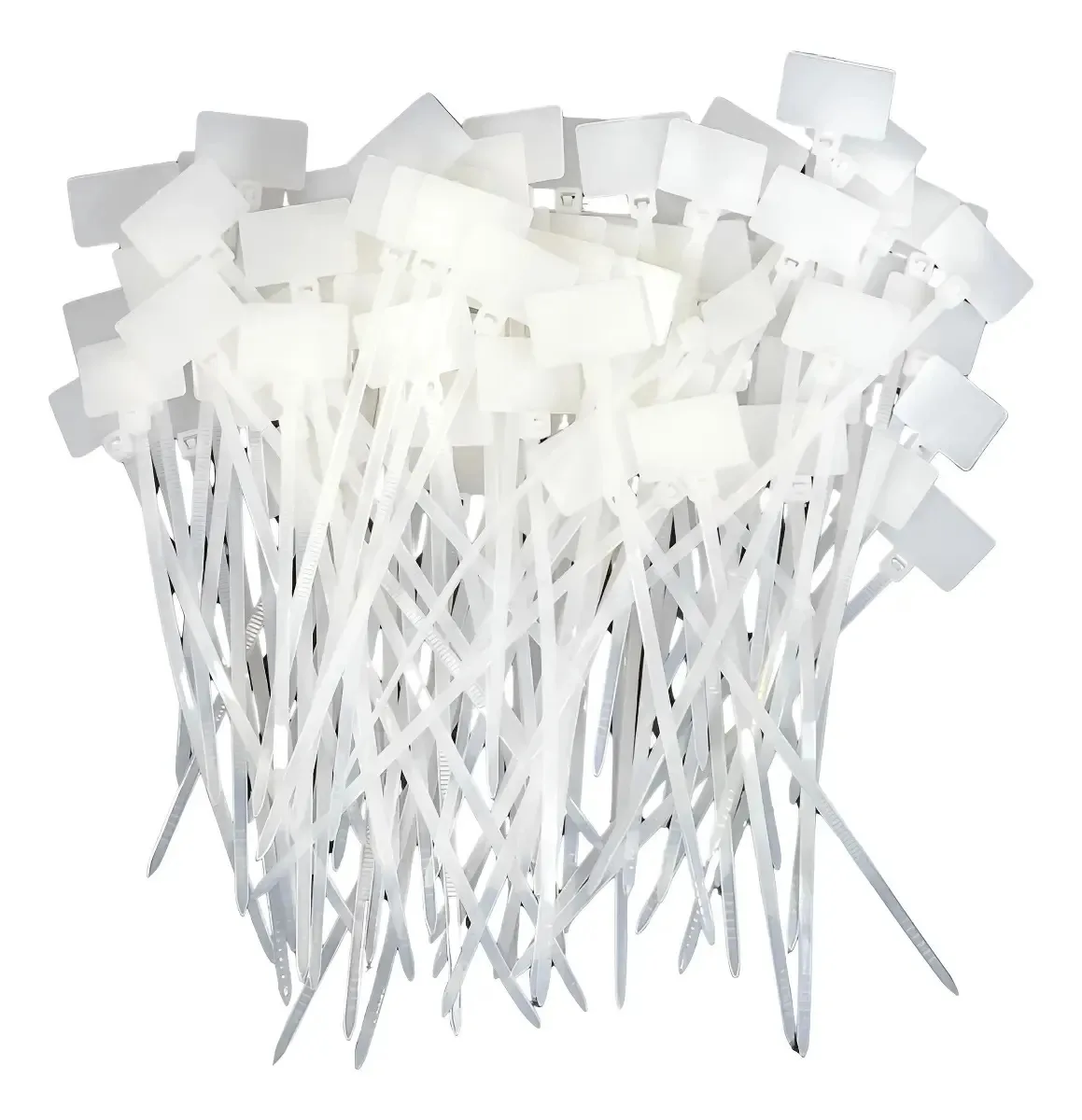 Abraçadeira Para Organização 2,5x100mm 100un Coloridas Branco
